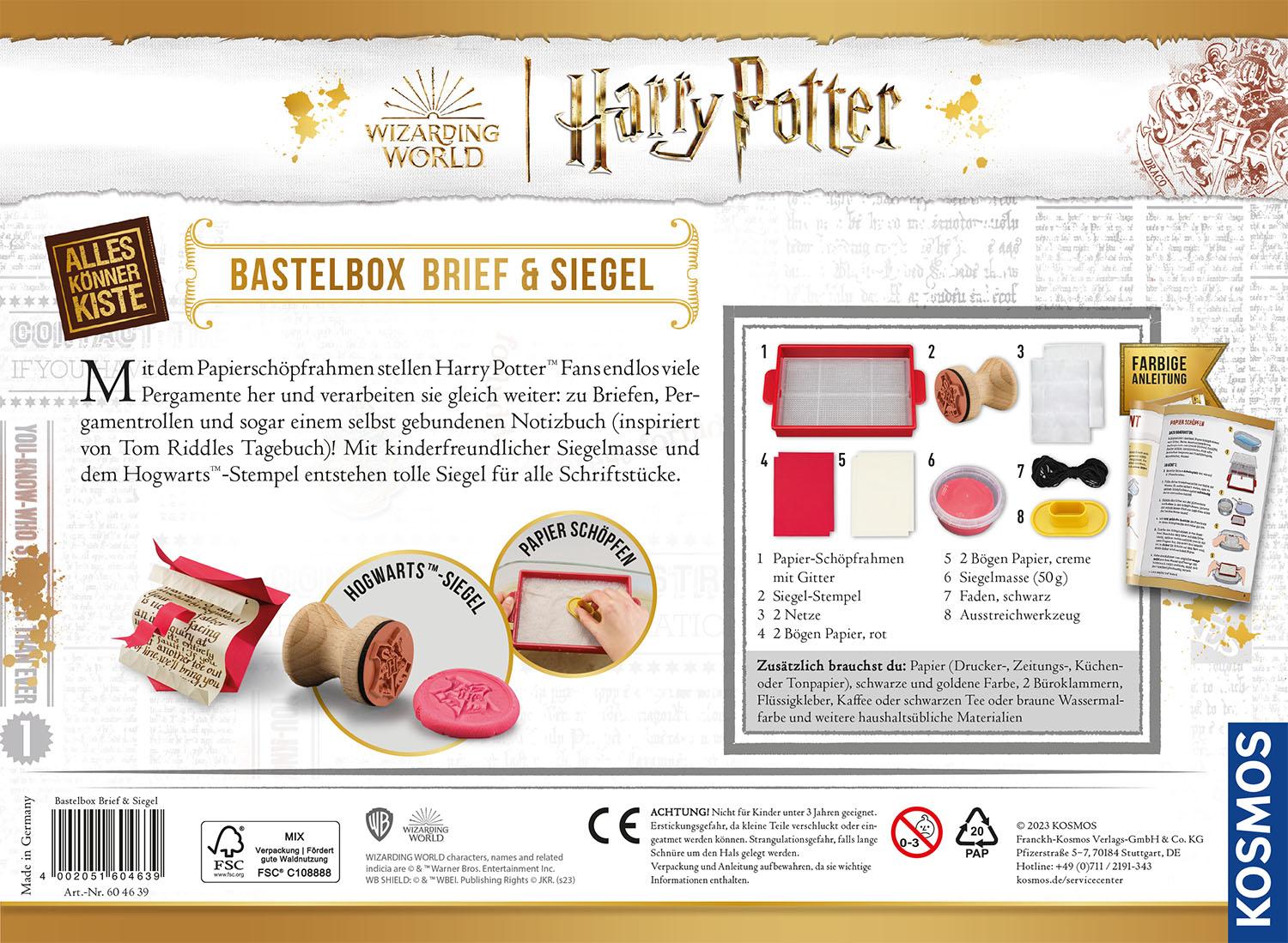 Bild: 4002051604639 | Harry Potter - Brief &amp; Siegel | Bastel-Set | Spiel | 604639 | Deutsch