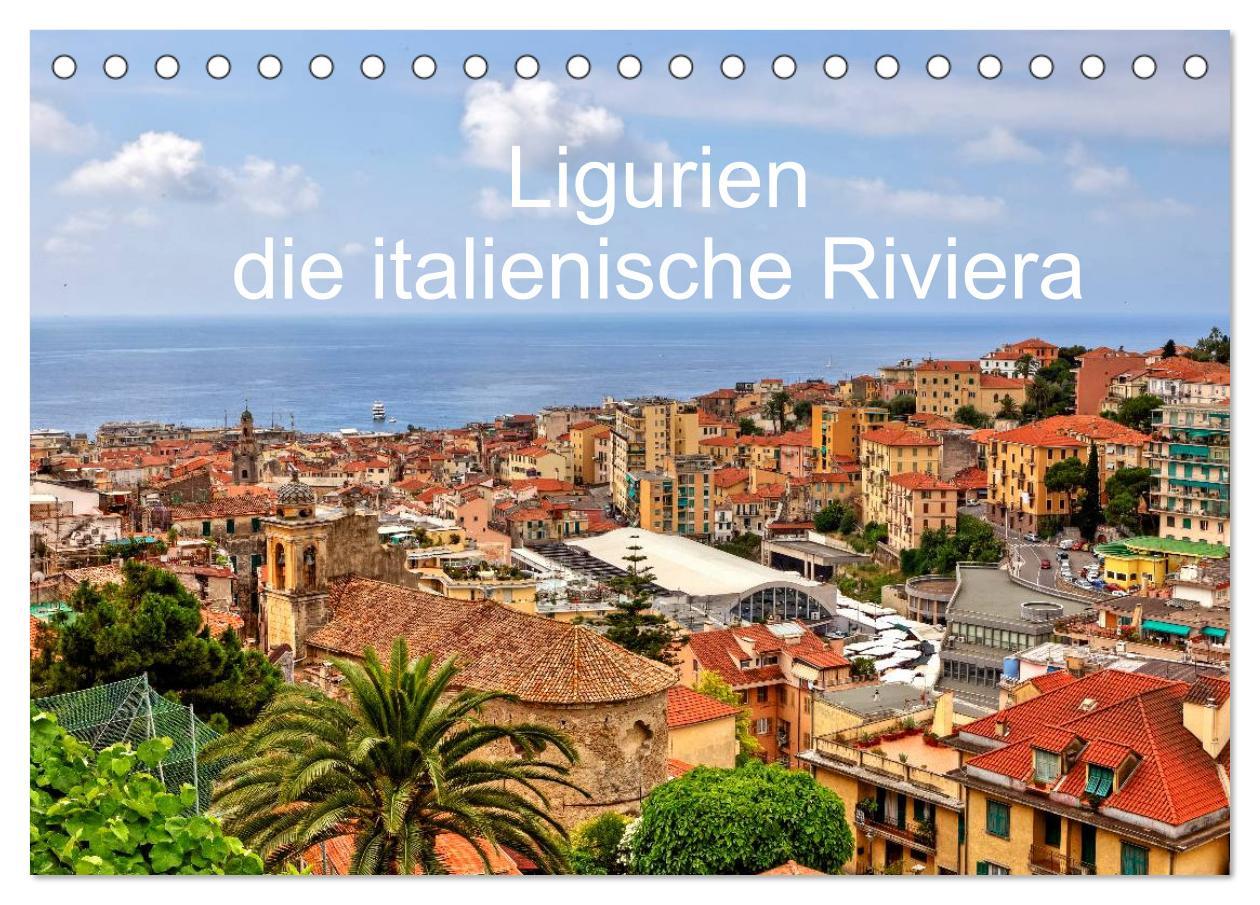 Cover: 9783435825844 | Ligurien - die italienische Riviera (Tischkalender 2025 DIN A5...