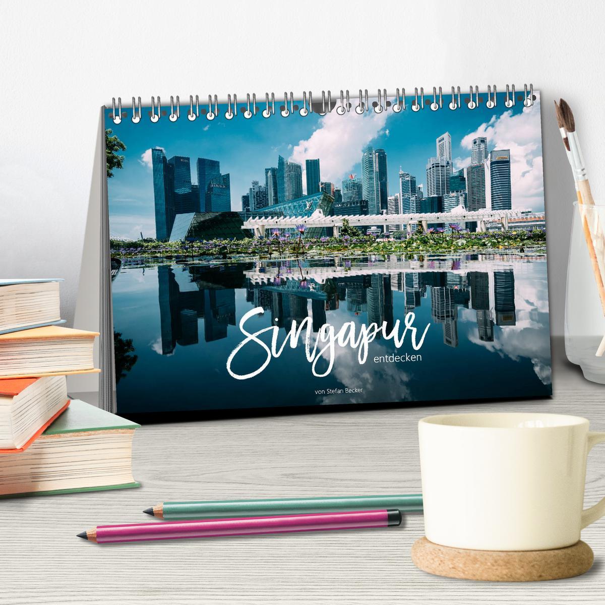 Bild: 9783435325641 | Singapur entdecken (Tischkalender 2025 DIN A5 quer), CALVENDO...