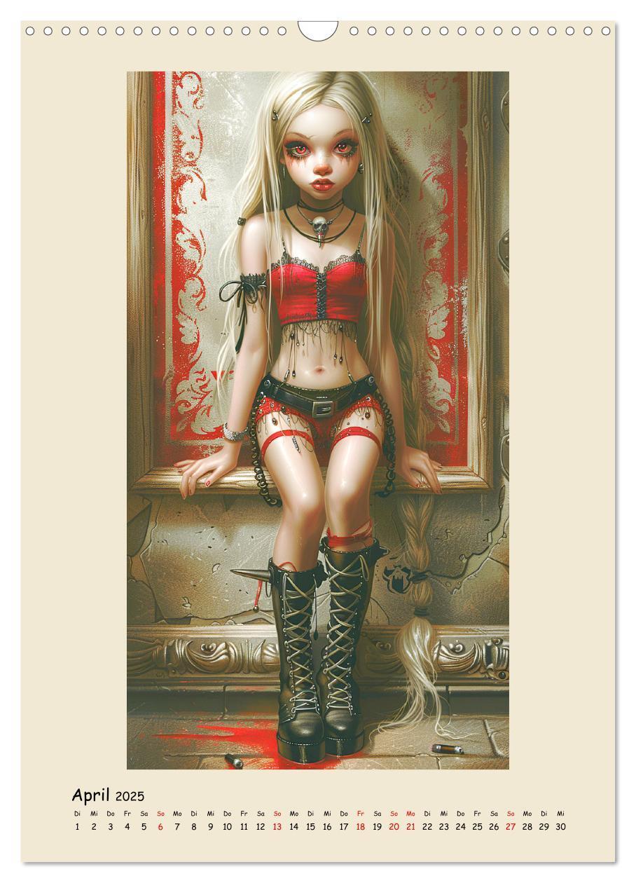 Bild: 9783457126783 | Gothic-Girls. Bizzare Comic-Art (Wandkalender 2025 DIN A3 hoch),...