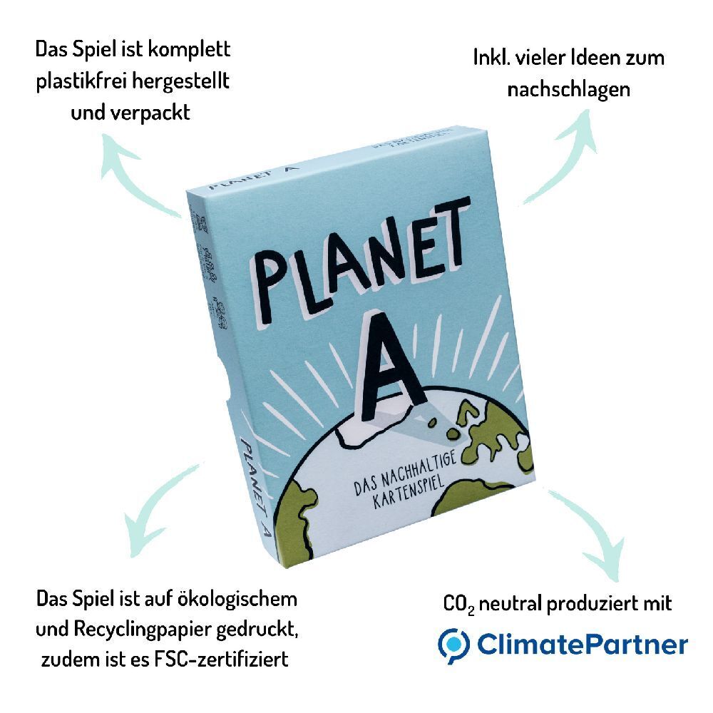 Bild: 4270001252708 | Denkriesen - Planet A - "Das nachhaltige Kartenspiel." (Spiel) | Spiel