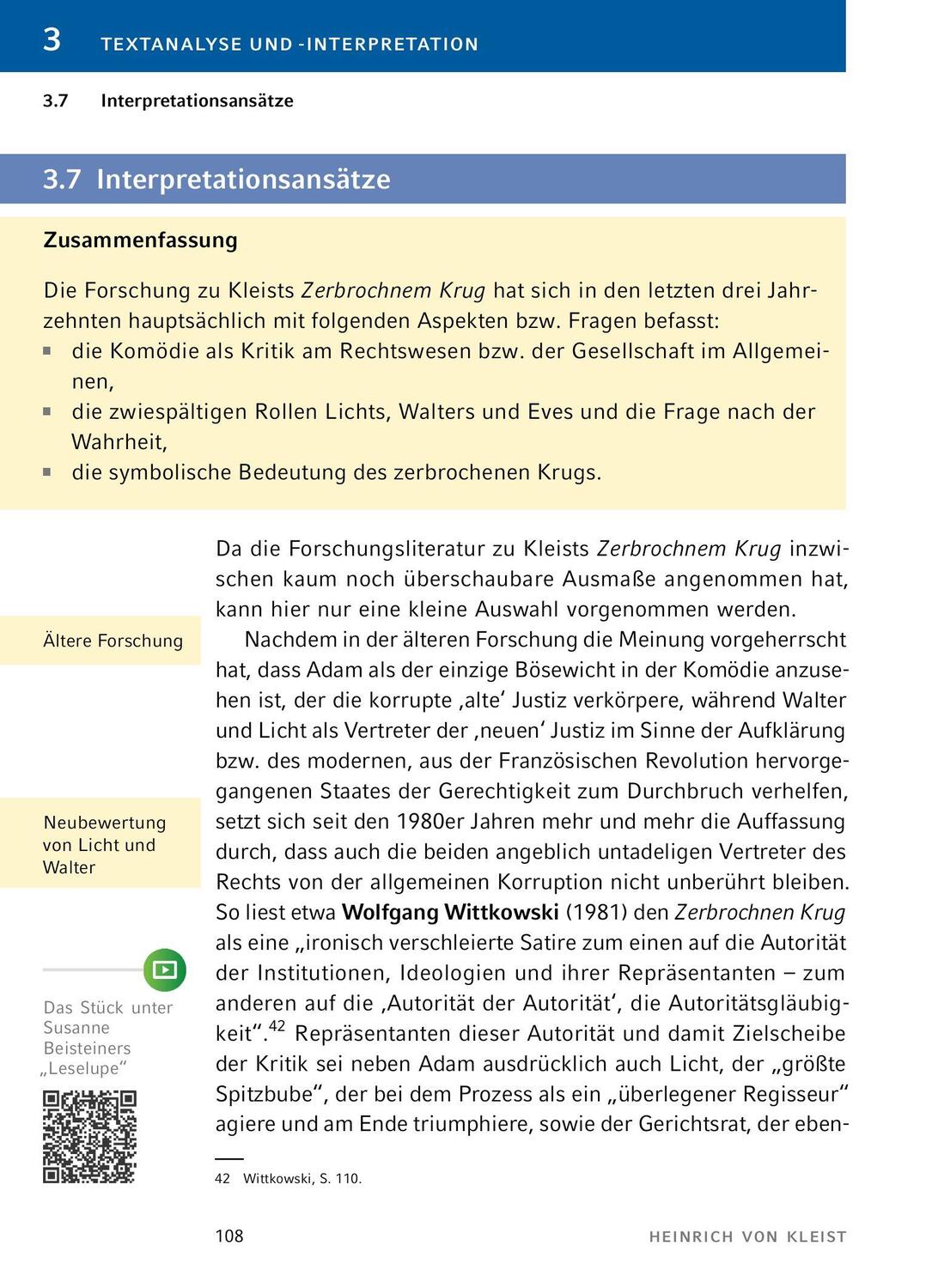 Bild: 9783804421028 | Der zerbrochne Krug von Heinrich von Kleist. - Textanalyse und...