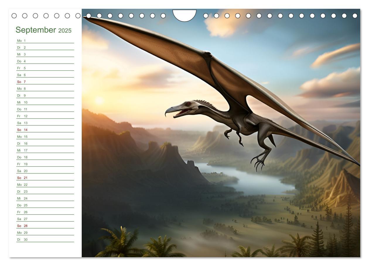 Bild: 9783383846519 | KI Dinosaurier - Herrscher der Lüfte, Land und Meer (Wandkalender...