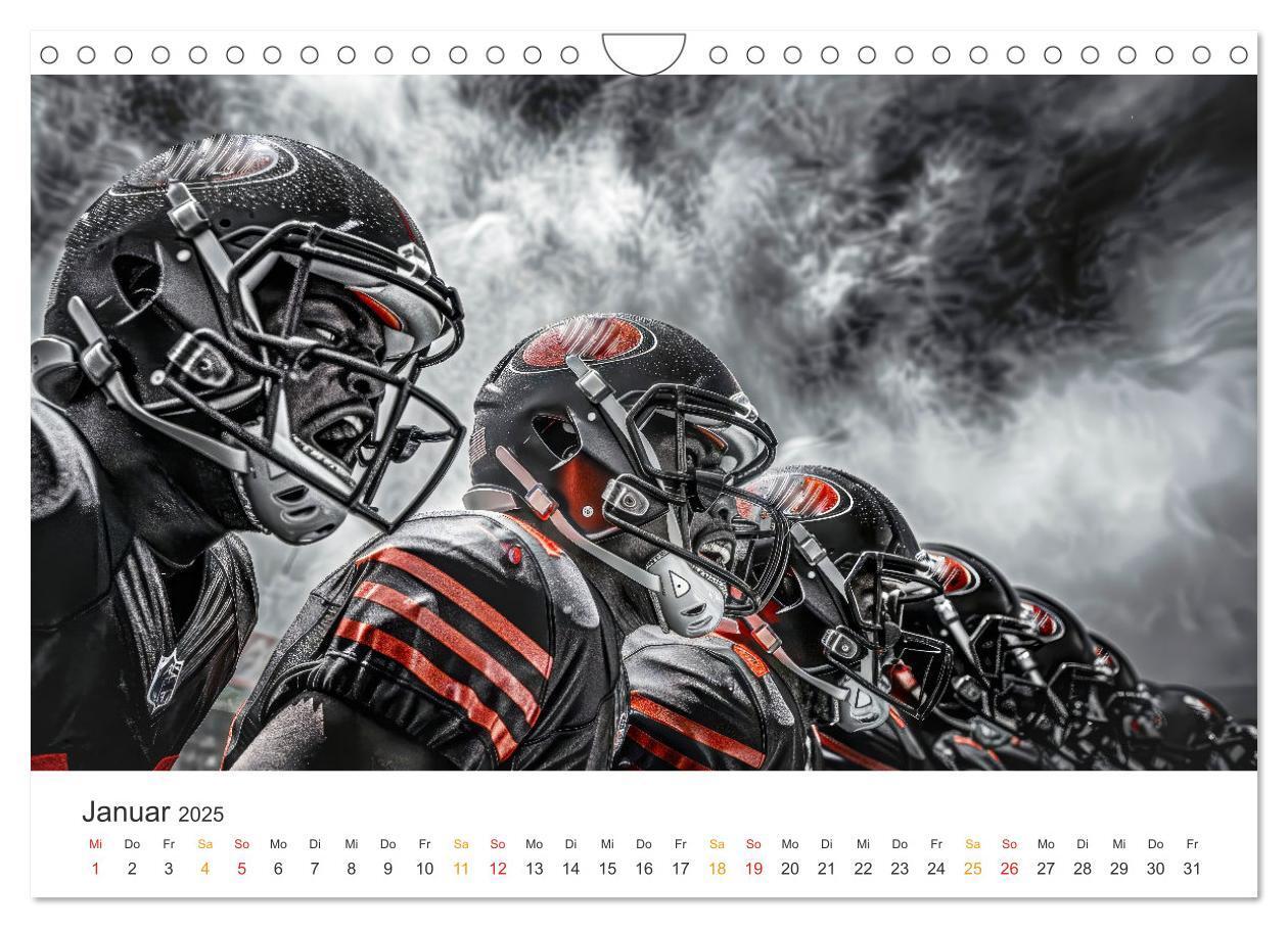 Bild: 9783383806520 | American Football - coole Momente (Wandkalender 2025 DIN A4 quer),...