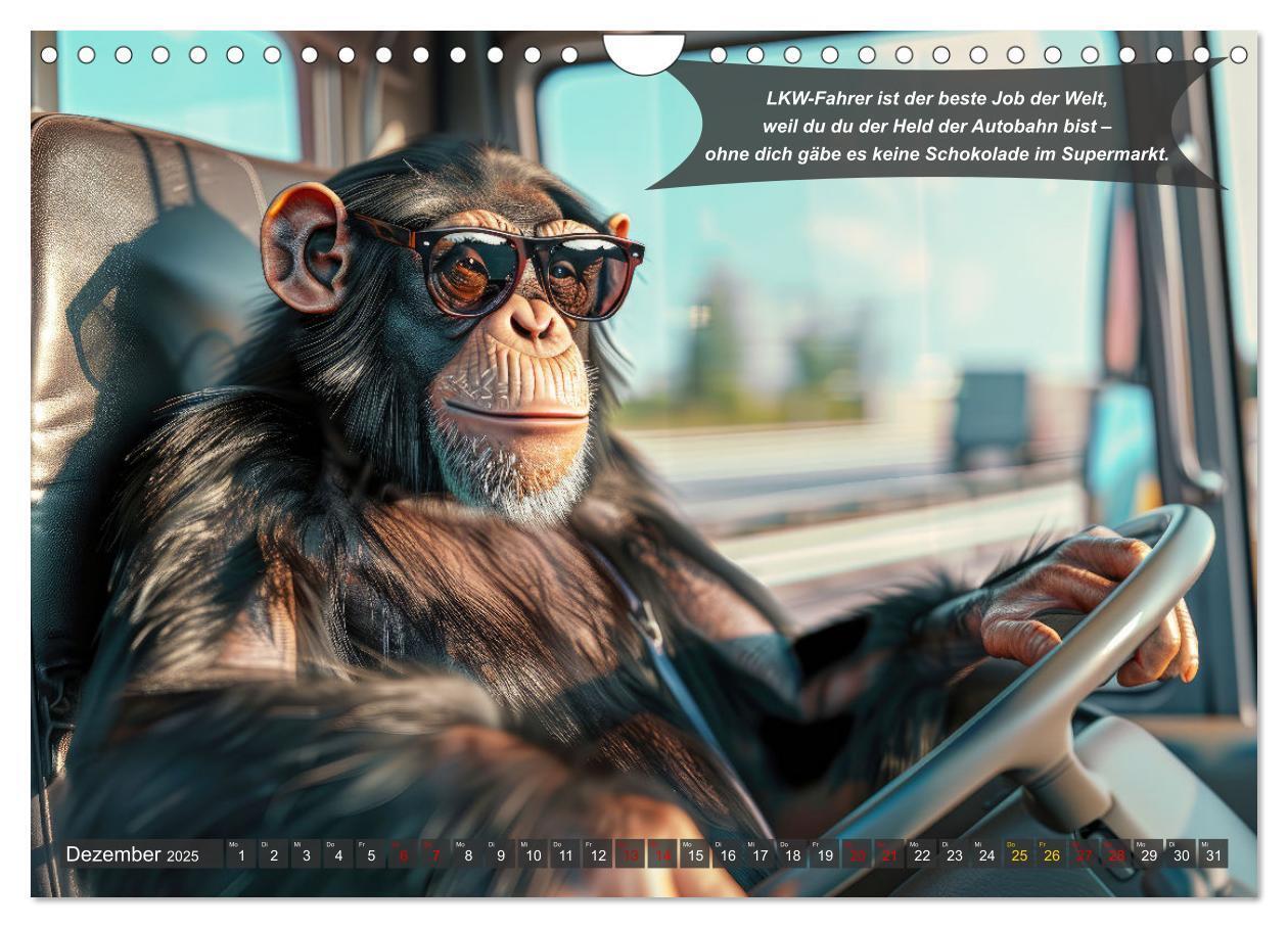 Bild: 9783457183106 | Tierisch lustige LKW-Fahrer (Wandkalender 2025 DIN A4 quer),...