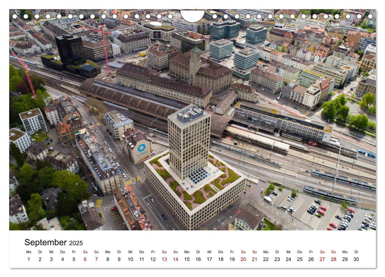 Bild: 9783435120826 | Luftbildkalender St. Gallen 2025 (Wandkalender 2025 DIN A4 quer),...