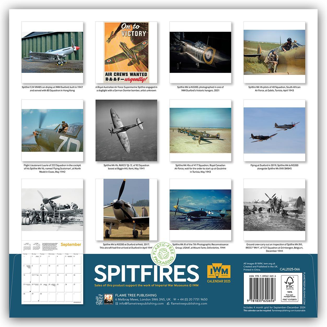 Rückseite: 9781835620656 | IWM - Spitfires - Spitfire - Britisches Jagdflugzeug 2025 | Tree Flame