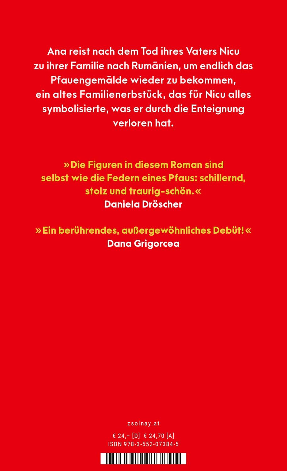 Bild: 9783552073845 | Das Pfauengemälde | Roman | Maria Bidian | Buch | 320 S. | Deutsch