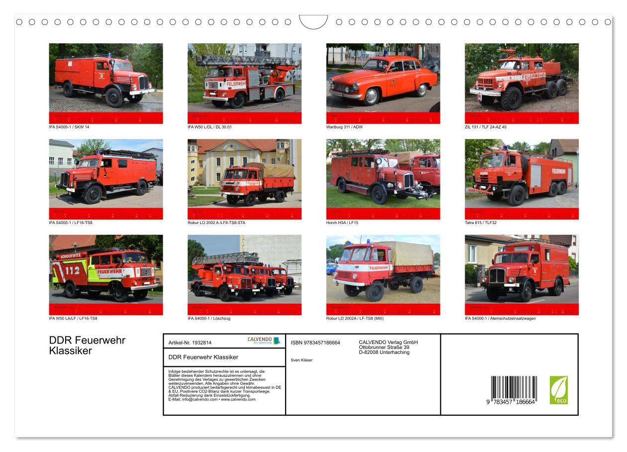 Bild: 9783457186664 | DDR Feuerwehr Klassiker (Wandkalender 2025 DIN A3 quer), CALVENDO...