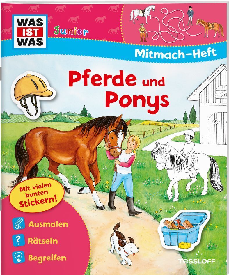 Cover: 9783788620004 | WAS IST WAS Junior Mitmach-Heft Pferde und Ponys | Ida Schuhmann