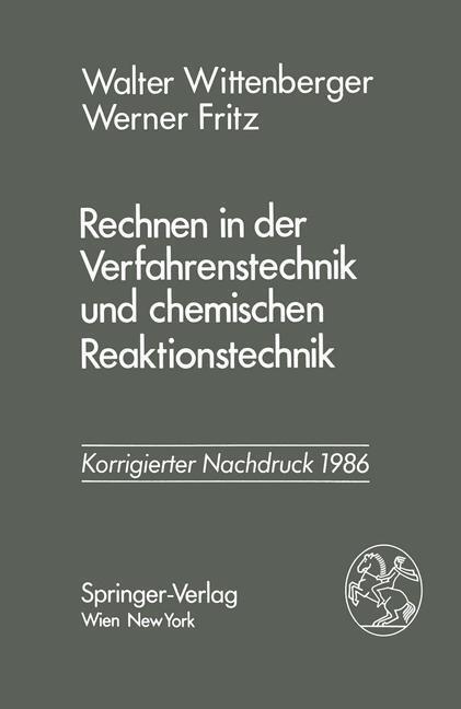 Cover: 9783709185803 | Rechnen in der Verfahrenstechnik und chemischen Reaktionstechnik