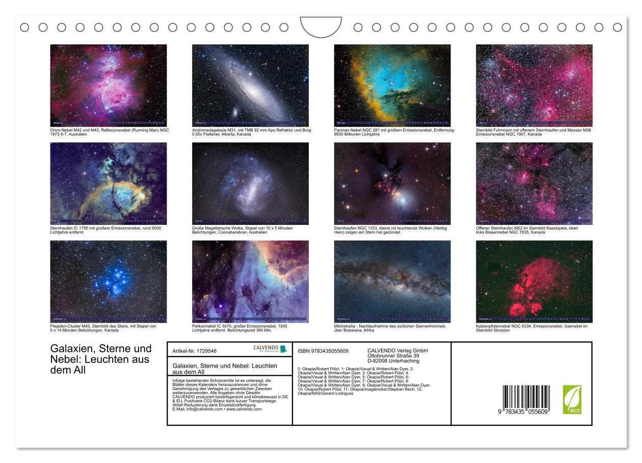 Bild: 9783435055609 | Galaxien, Sterne und Nebel: Leuchten aus dem All (Wandkalender 2025...