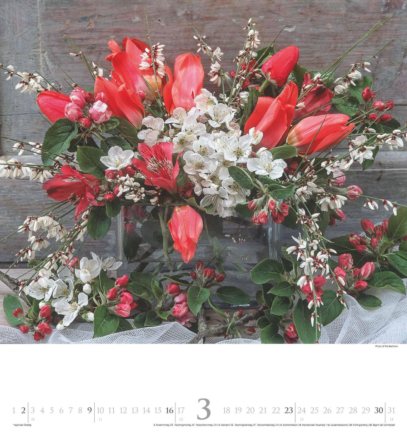 Bild: 4002725994226 | Bouquets 2025 - Foto-Kalender - Wand-Kalender - 45x48 -...