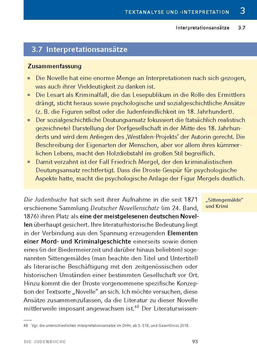 Bild: 9783804421011 | Die Judenbuche von Annette von Droste-Hülshoff - Textanalyse und...