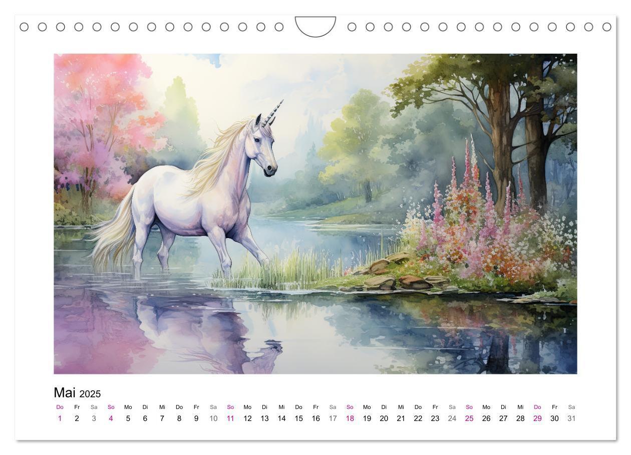 Bild: 9783383858796 | Geliebte Einhörner (Wandkalender 2025 DIN A4 quer), CALVENDO...