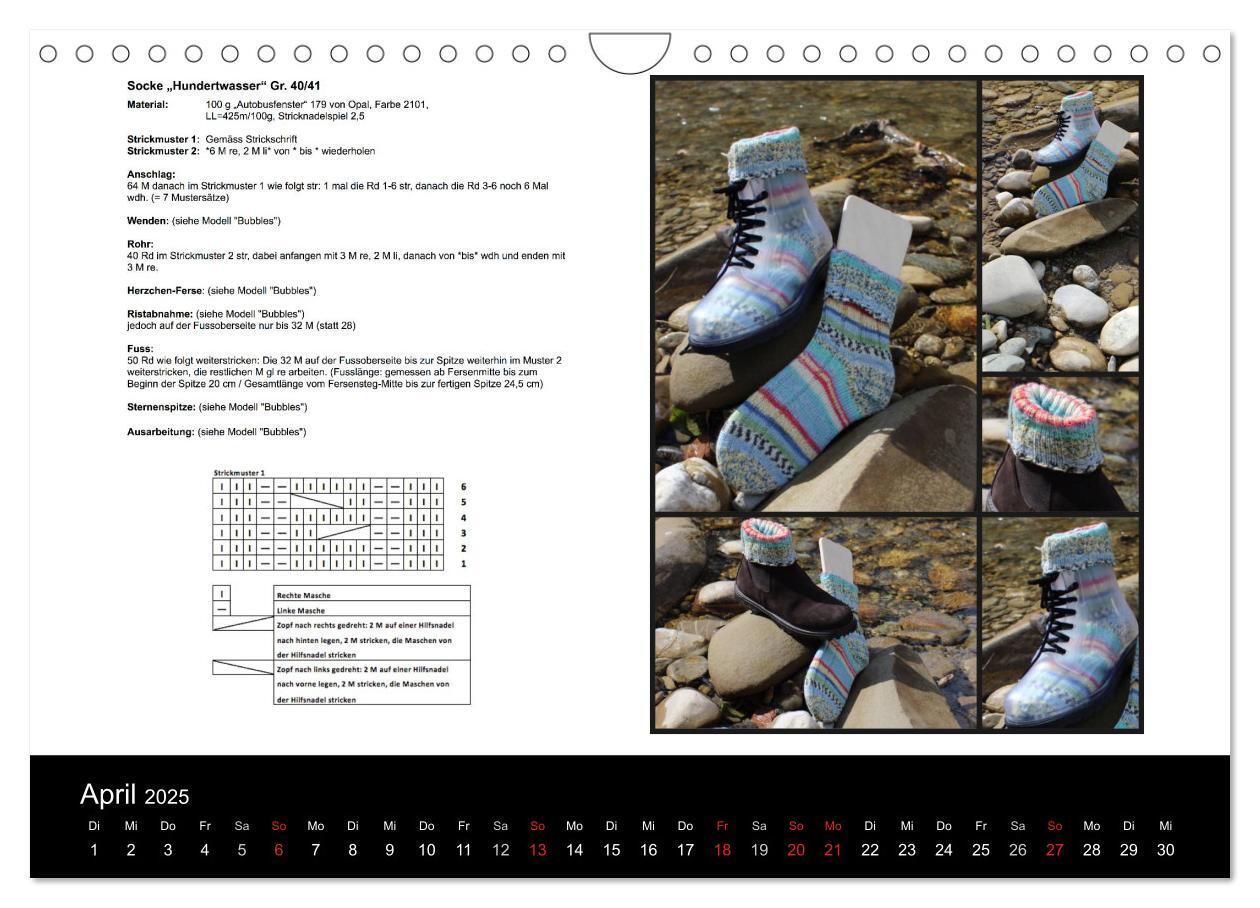 Bild: 9783435660209 | Sockenkalender Bootsocks 2025 (Wandkalender 2025 DIN A4 quer),...