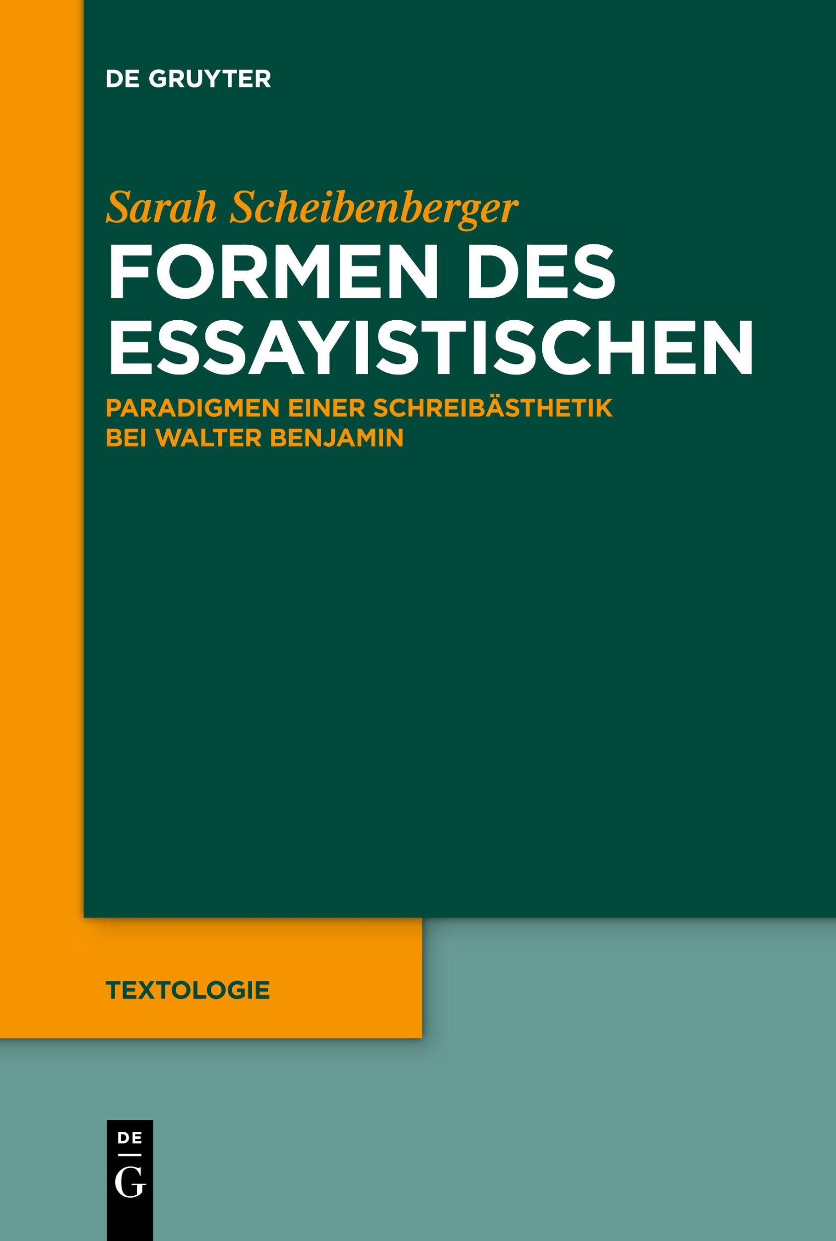 Cover: 9783111619651 | Formen des Essayistischen | Sarah Scheibenberger | Taschenbuch | IX