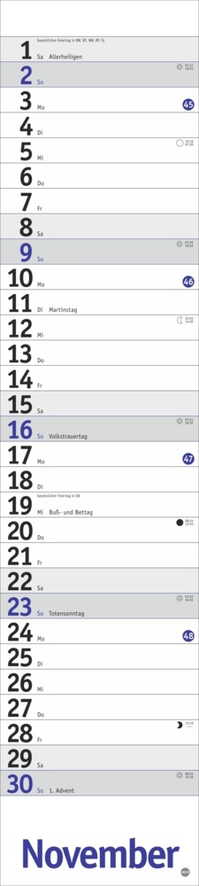 Bild: 9783756406333 | Langplaner, blau 2025 | Kalender | Spiralbindung | 13 S. | Deutsch