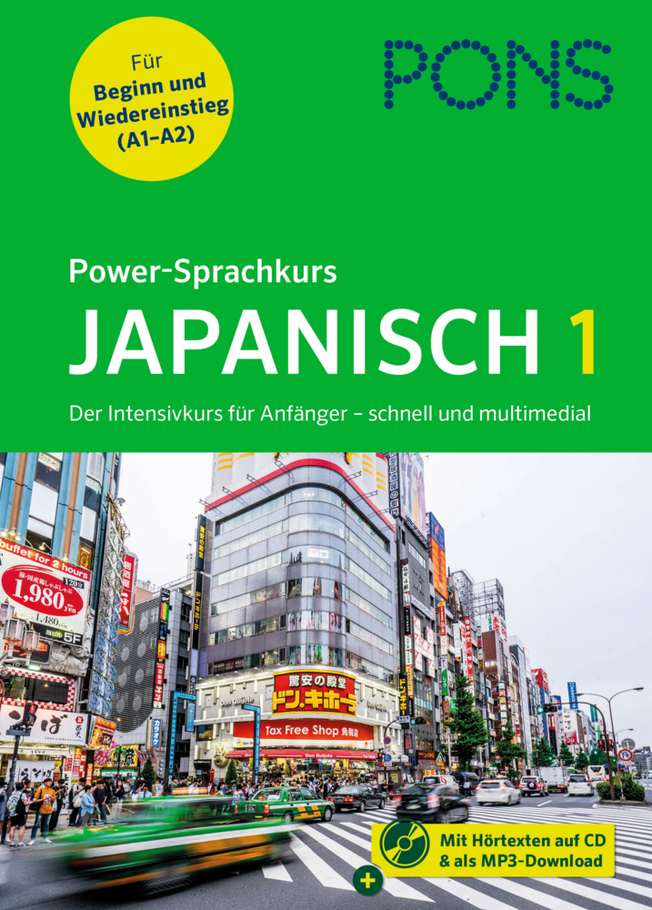 Cover: 9783125624023 | PONS Power-Sprachkurs Japanisch 1 | Taschenbuch | Deutsch | 2022