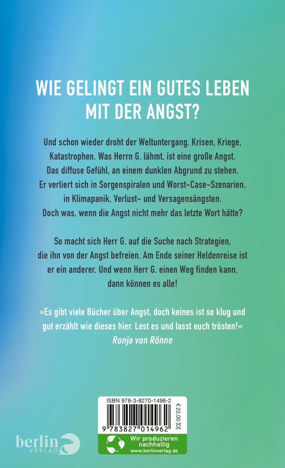 Rückseite: 9783827014962 | Herr G. hat Angst | Thorsten Glotzmann | Buch | 304 S. | Deutsch