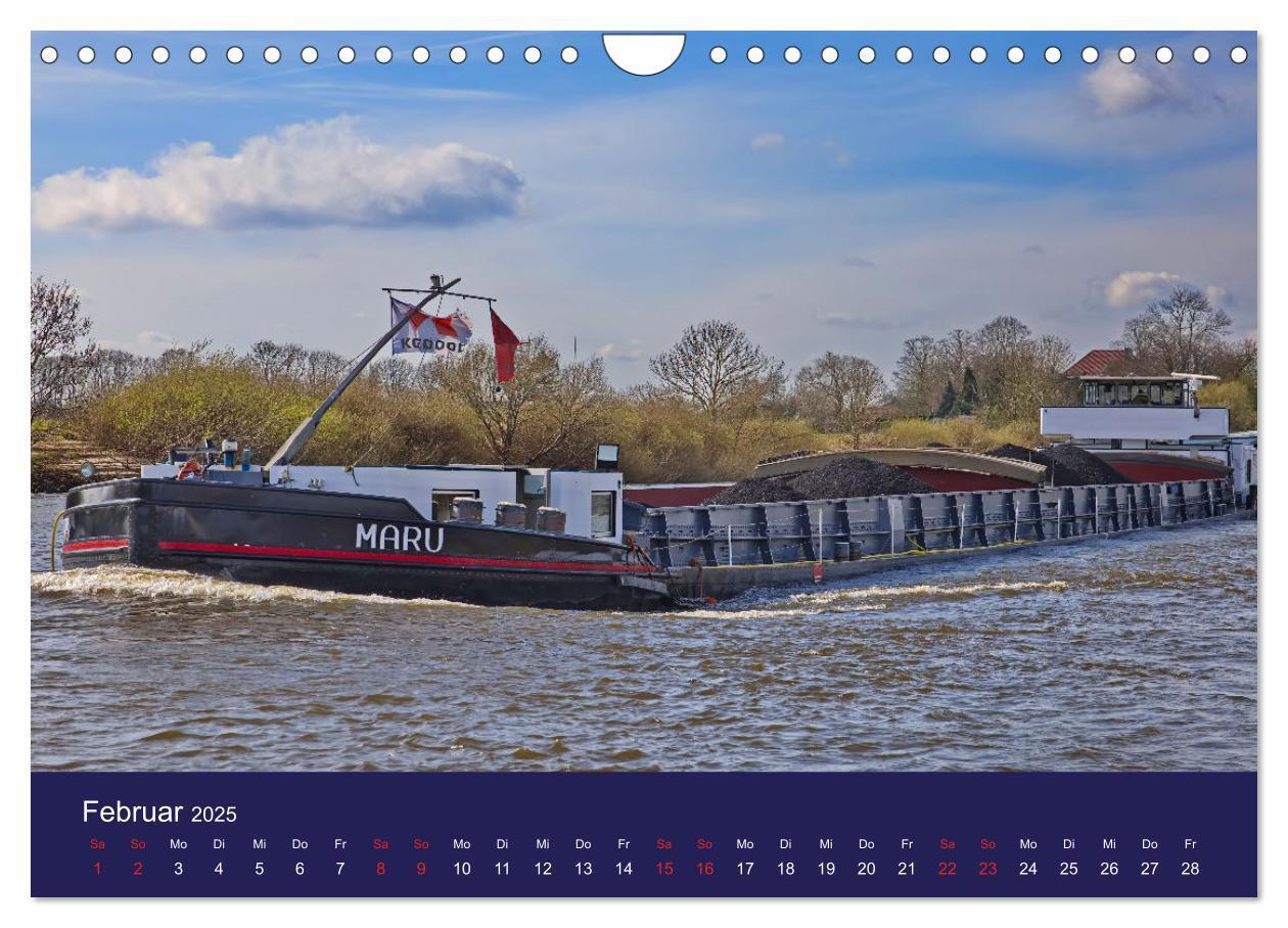 Bild: 9783457160503 | Binnenschiffe im Norden (Wandkalender 2025 DIN A4 quer), CALVENDO...