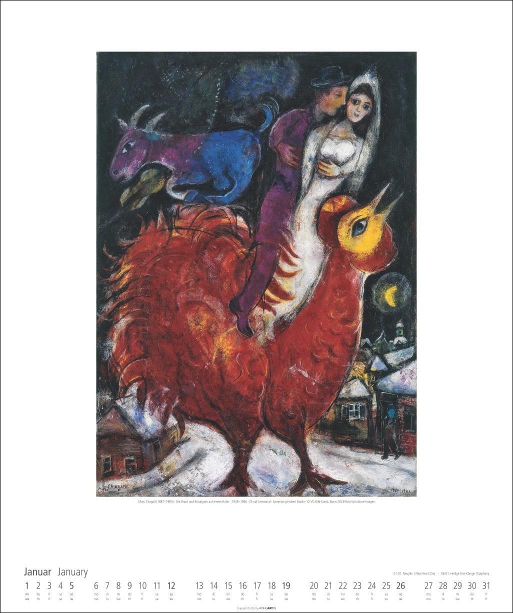 Bild: 9783839900123 | Marc Chagall Kalender 2025 | Kalender | Spiralbindung | 14 S. | 2025