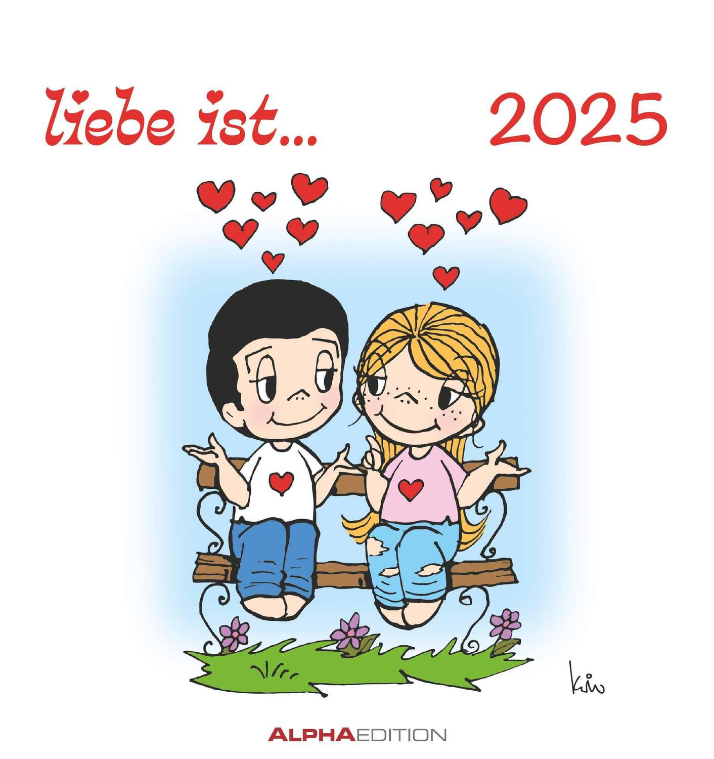 Cover: 4251732340568 | liebe ist... 2025 - Postkarten-Kalender - Kalender-mit-Postkarten -...