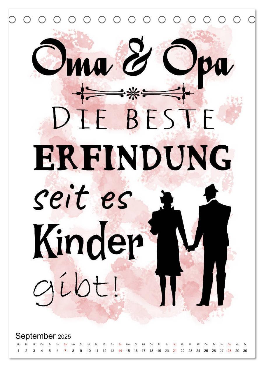 Bild: 9783435937967 | Oma und Opa, die Helden unserer Kindheit (Tischkalender 2025 DIN A5...