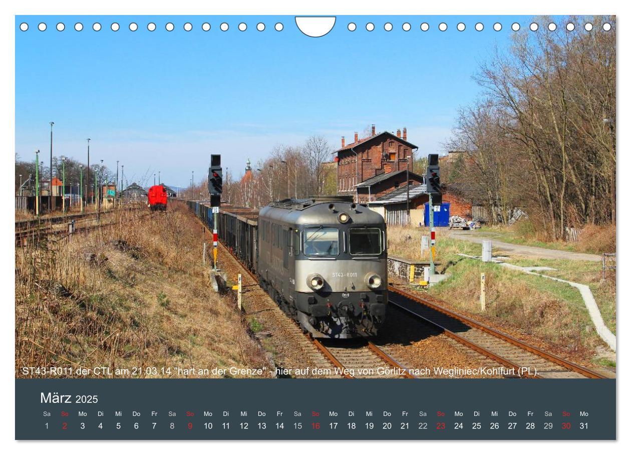 Bild: 9783435624973 | Mit Diesellokomotiven quer durch die Lausitz - 2025 (Wandkalender...