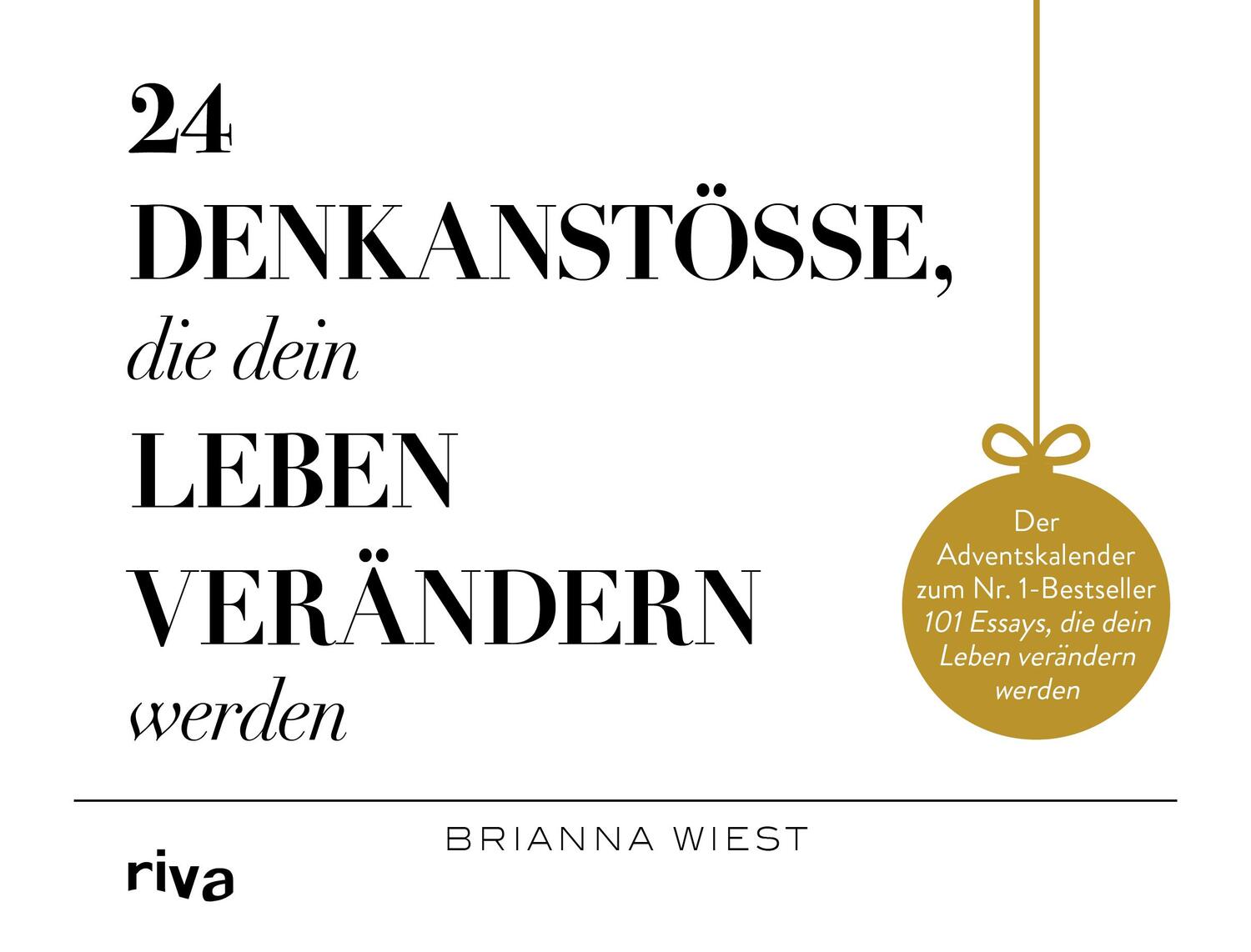 Cover: 9783742324504 | 24 Denkanstöße, die dein Leben verändern werden | Brianna Wiest | Buch