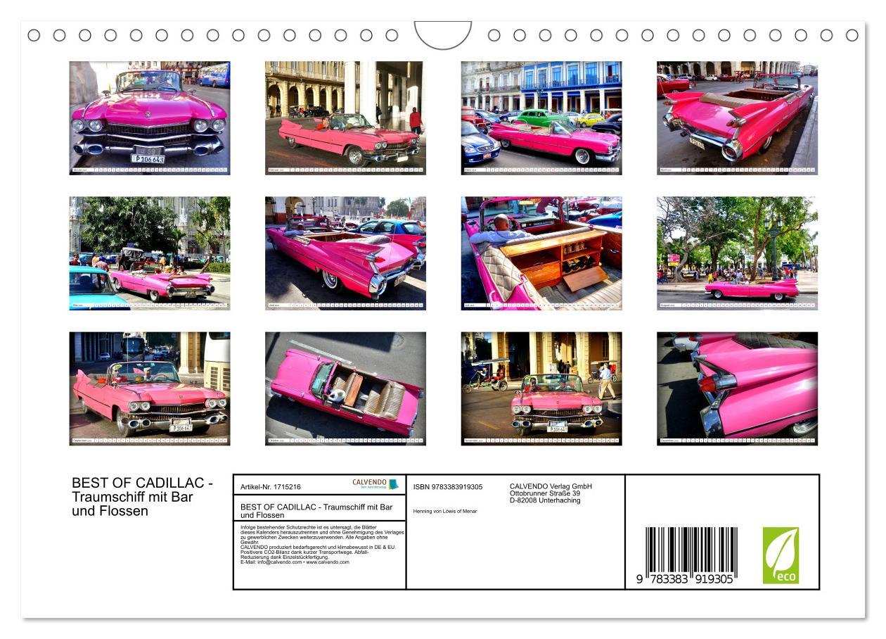 Bild: 9783383919305 | BEST OF CADILLAC - Traumschiff mit Bar und Flossen (Wandkalender...