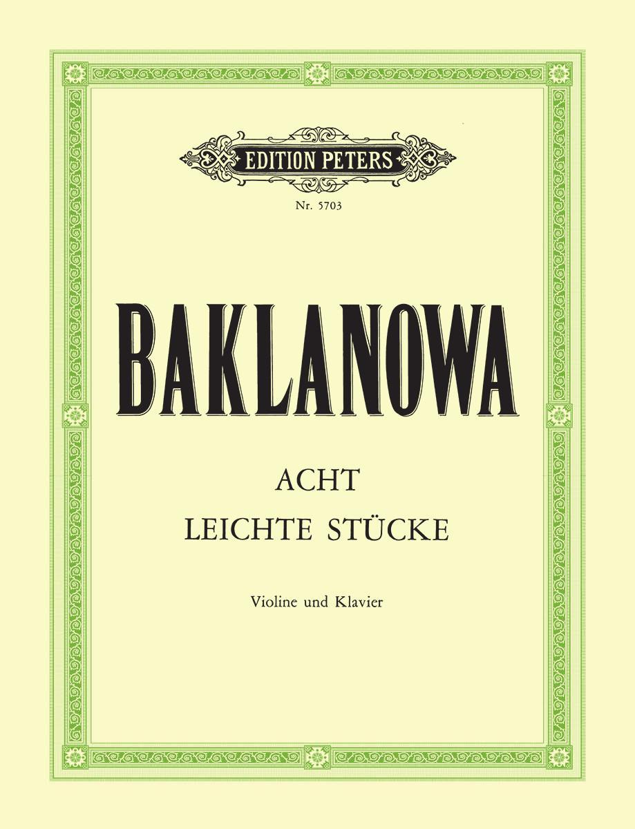 Cover: 9790014038731 | Eight Easy Pieces for Violin and Piano | 1st Position | Baklanowa