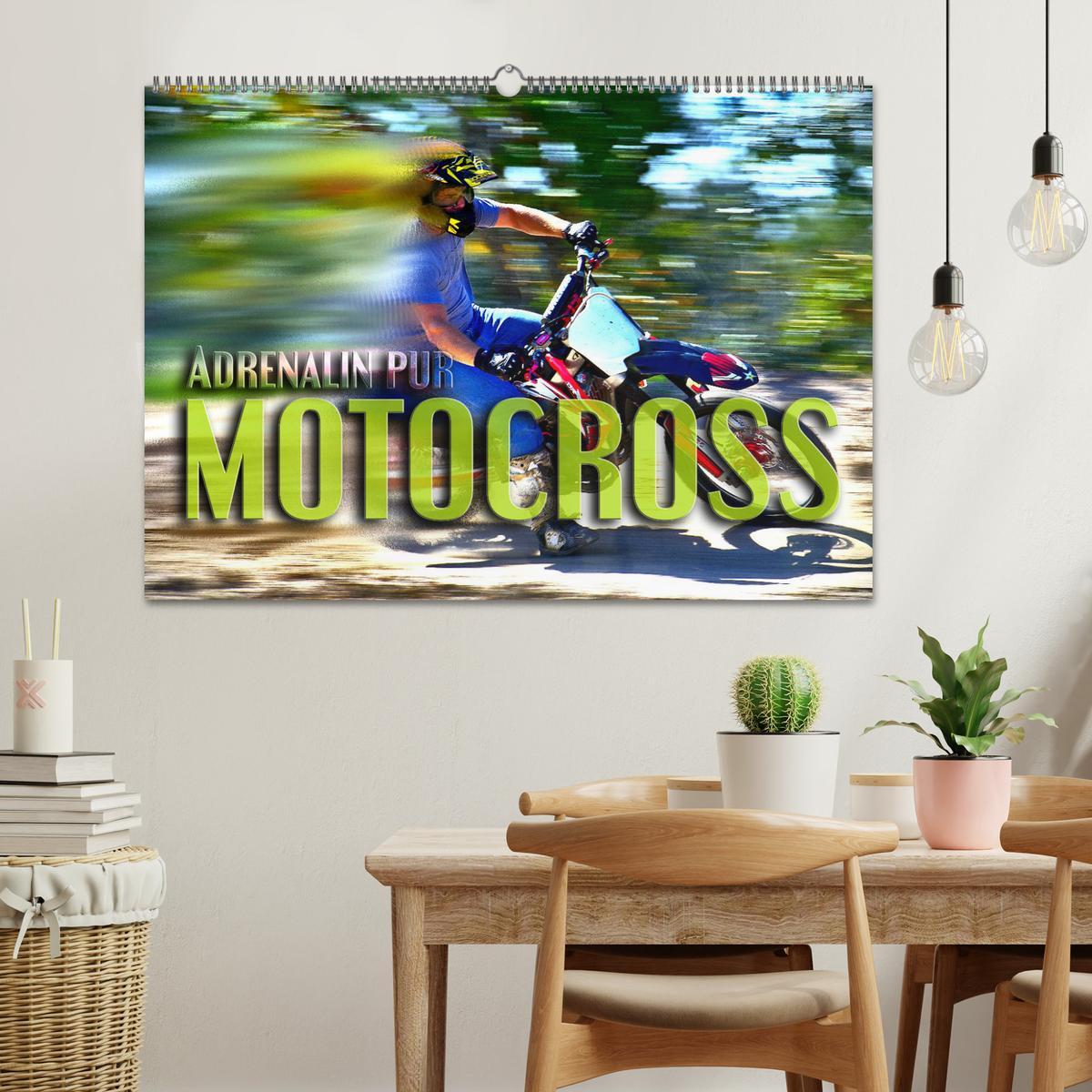 Bild: 9783435327966 | Motocross - Adrenalin pur (Wandkalender 2025 DIN A2 quer), CALVENDO...