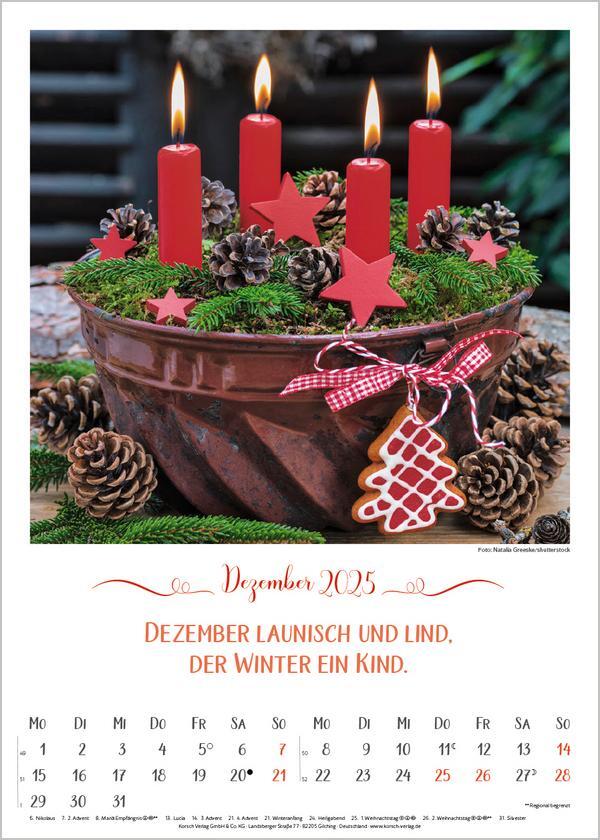 Bild: 9783731876335 | Landleben mit Bauernregeln 2025 | Verlag Korsch | Kalender | 13 S.