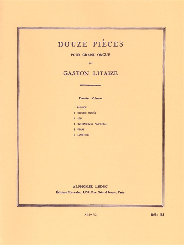 Cover: 9790046197123 | 12 pièces vol.1 (nos.1-6) pour orgue | Gaston Litaize | Buch