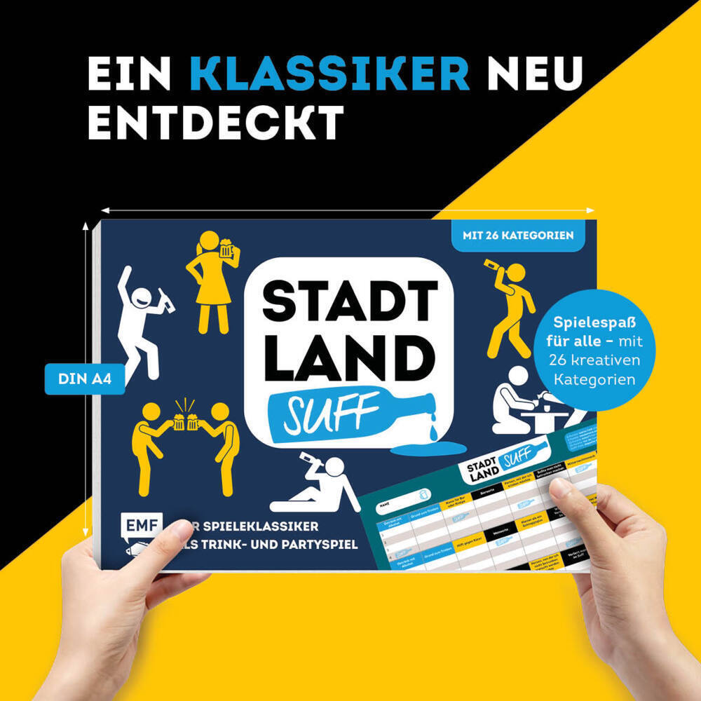 Bild: 4260478341845 | Stadt, Land, Suff - Der Spieleklassiker als Trink- und Partyspiel