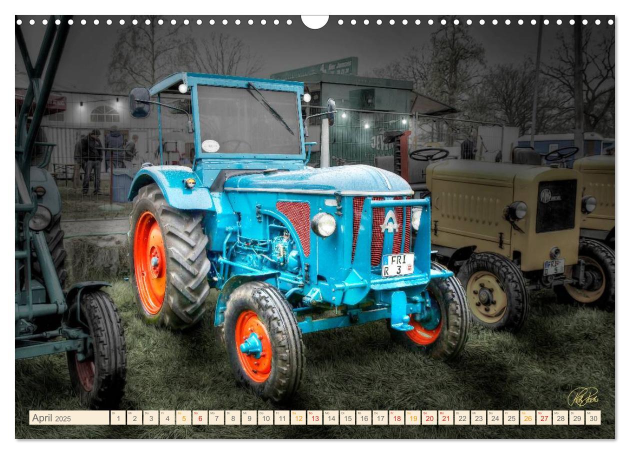 Bild: 9783435609437 | Oldtimer - Traktoren für Liebhaber (Wandkalender 2025 DIN A3 quer),...