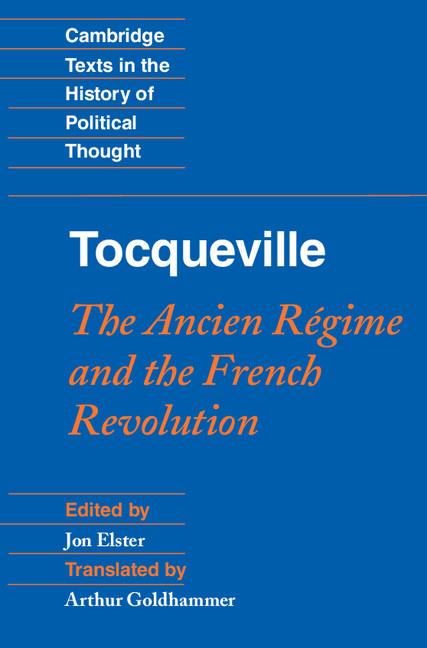 Cover: 9780521718912 | Tocqueville | The Ancien Régime and the French Revolution | Jon Elster