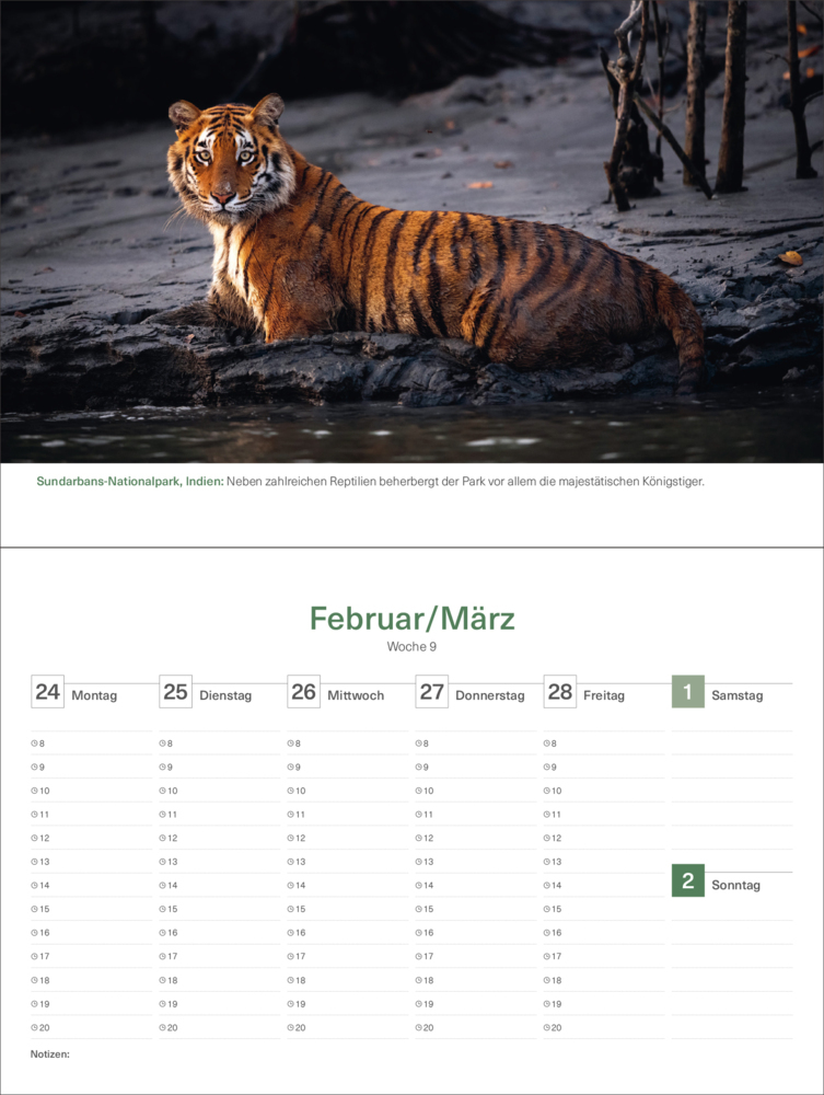 Bild: 9783965913714 | Das Naturerbe der Welt - KUNTH Tischkalender 2025 | Kalender | 54 S.