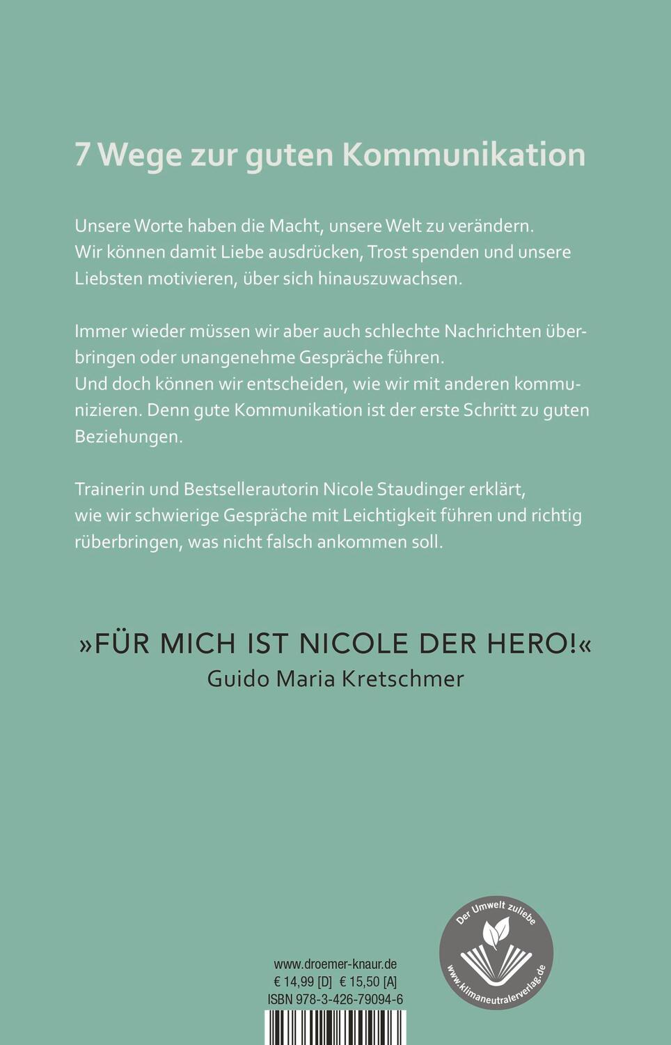 Rückseite: 9783426790946 | Leicht gesagt! | Nicole Staudinger | Taschenbuch | 208 S. | Deutsch