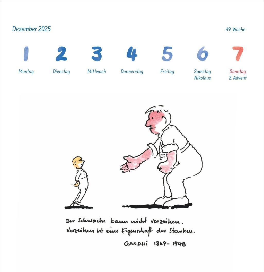 Bild: 9783756408658 | Helme Heine: Philosophisches Premium-Postkartenkalender 2025 | 54 S.