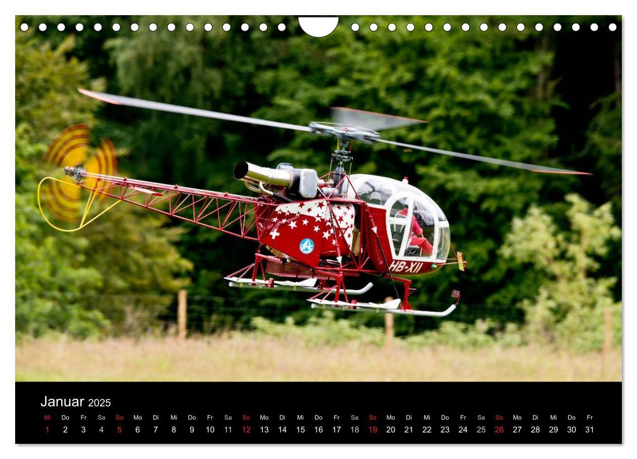 Bild: 9783435703333 | Modellhelis (Wandkalender 2025 DIN A4 quer), CALVENDO Monatskalender