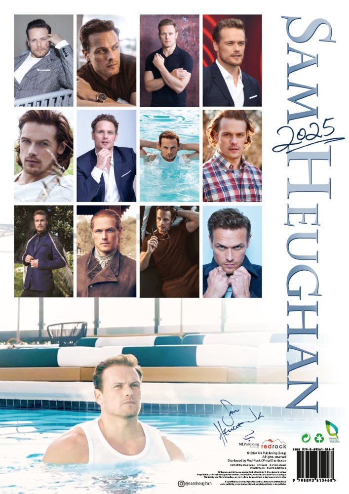 Bild: 9798893610468 | Sam Heughan Kalender 2025 | Der Star aus Outlander | Kalender | 14 S.