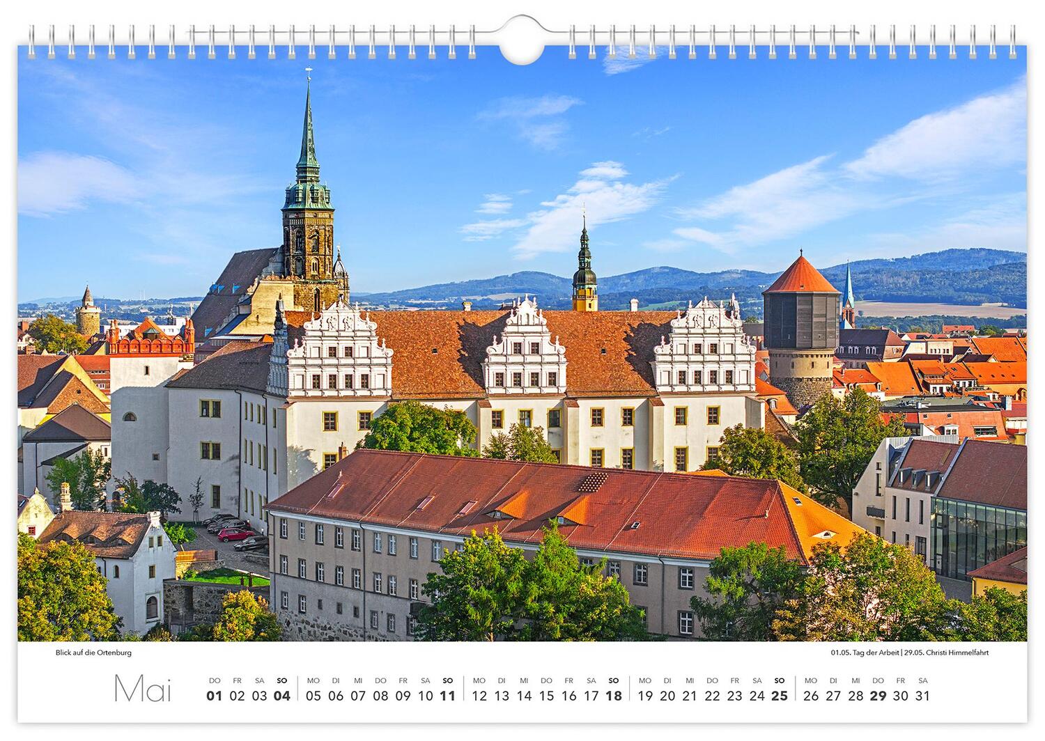 Bild: 9783910680531 | Kalender Bautzen 2025 | 45 x 30 cm weißes Kalendarium | Peter Schubert