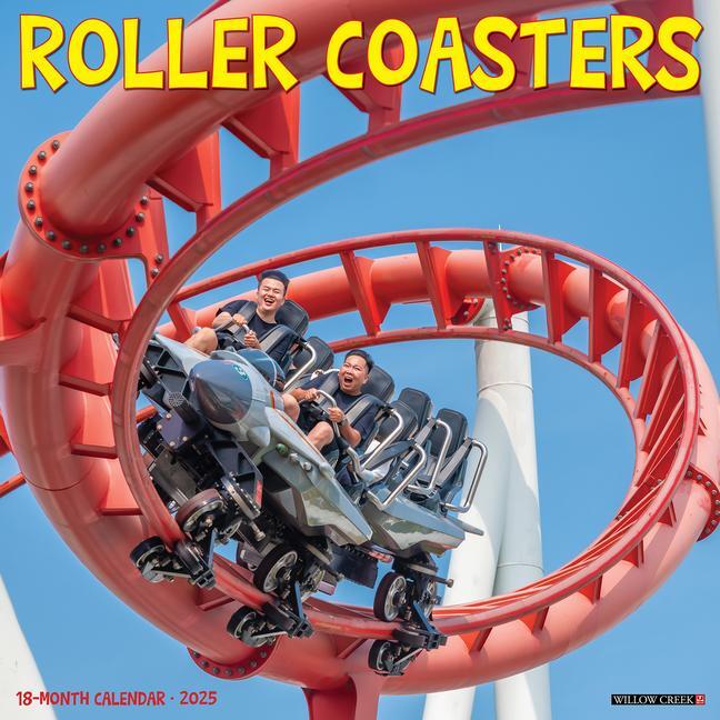 Cover: 9781549244674 | Roller Coasters 2025 12 X 12 Wall Calendar | Willow Creek Press | 2025