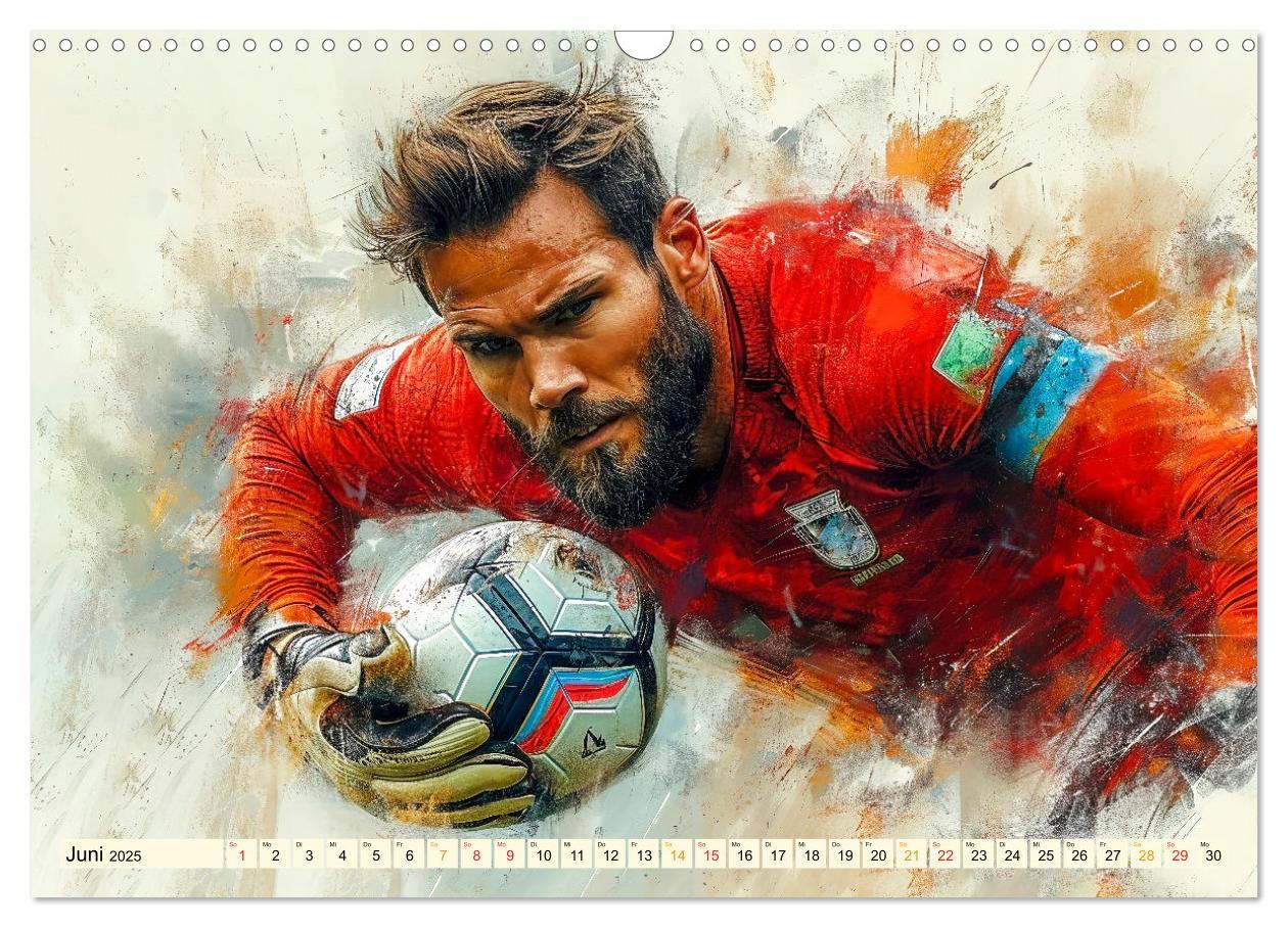 Bild: 9783383772351 | Fußball Torwart (Wandkalender 2025 DIN A3 quer), CALVENDO...