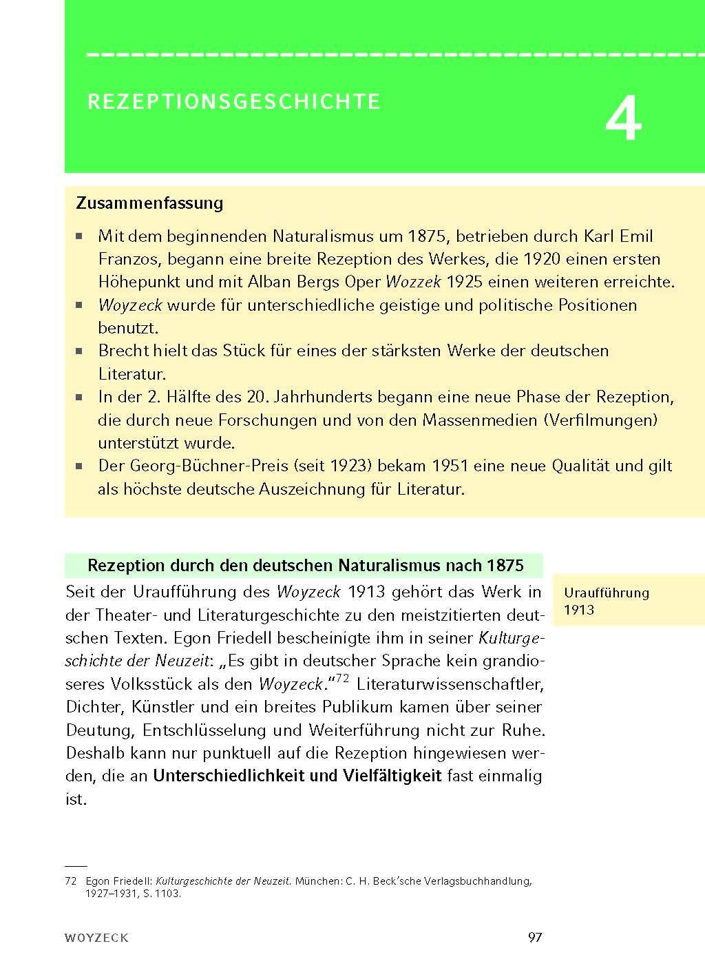 Bild: 9783804420687 | Woyzeck - Textanalyse und Interpretation | Georg Büchner | Taschenbuch