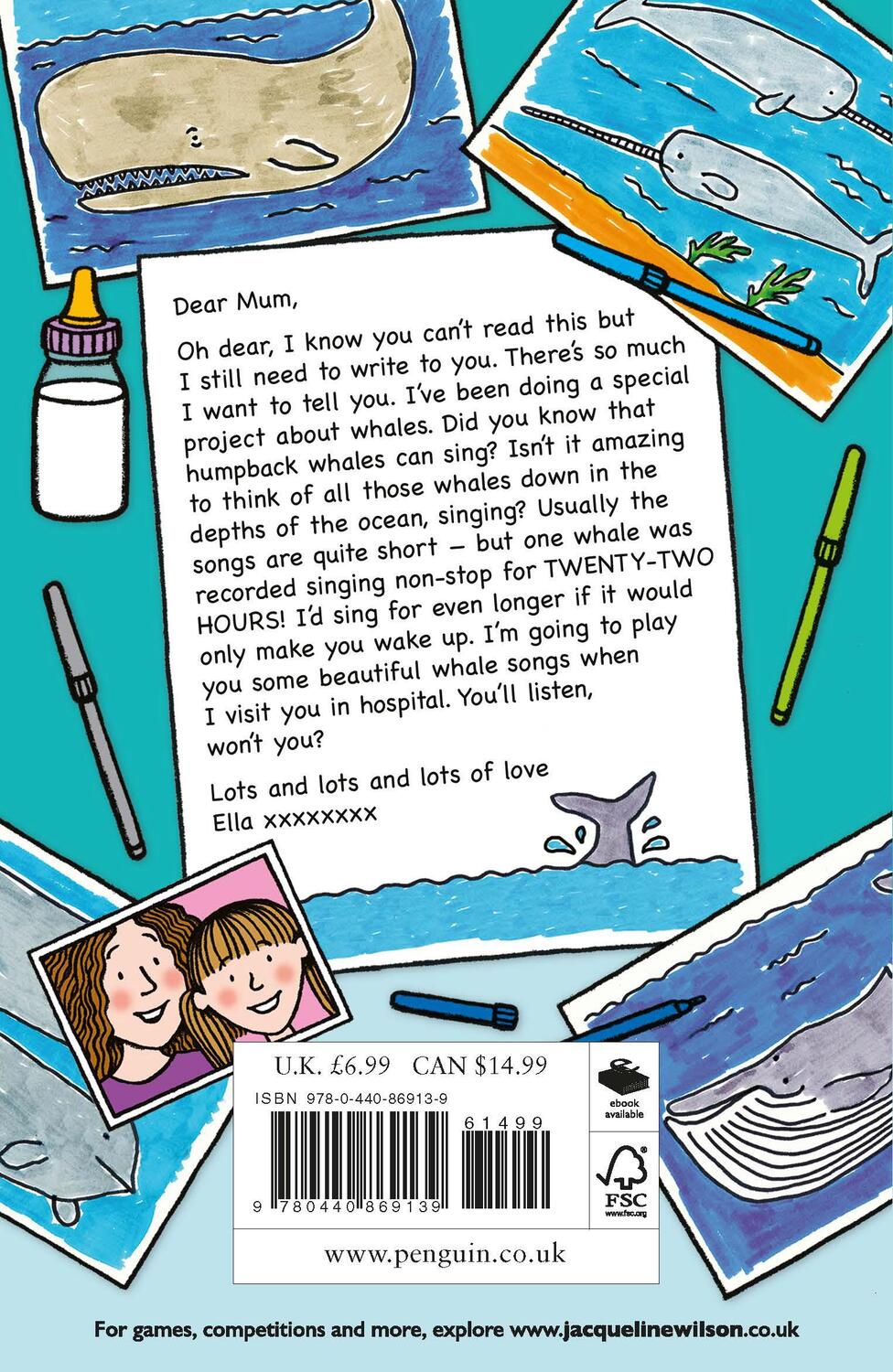 Rückseite: 9780440869139 | The Longest Whale Song | Jacqueline Wilson | Taschenbuch | 350 S.