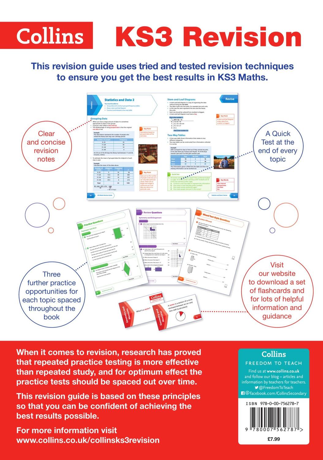 Rückseite: 9780007562787 | Collins New Key Stage 3 Revision -- Maths (Advanced): Revision Guide