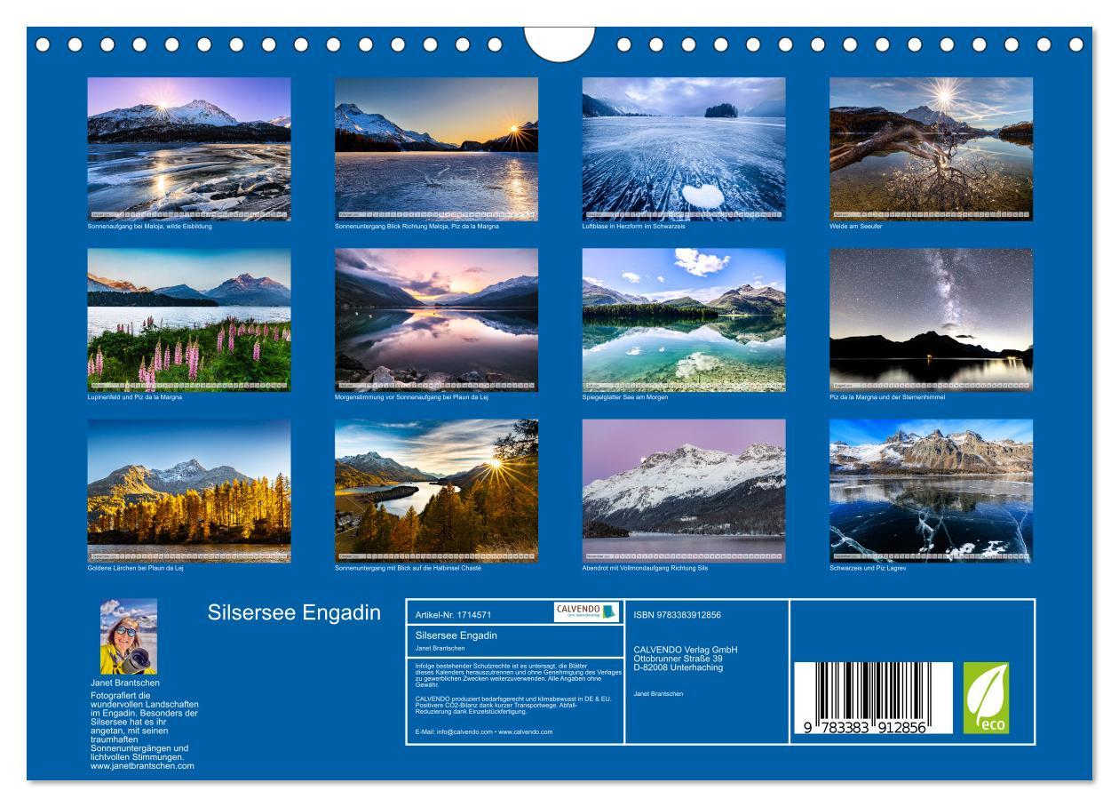 Bild: 9783383912856 | Silsersee Engadin (Wandkalender 2025 DIN A4 quer), CALVENDO...